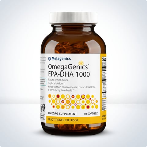 OmegaGenics® Fish Oil EPA-DHA 1000 Cardiovascular Support*