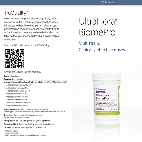 UltraFlora BiomePro Patient Brochure